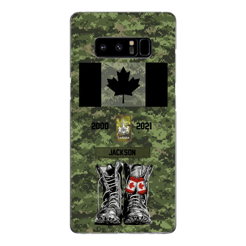 Personalized Canadian Army Camo Phone Case Printed QTDT3003