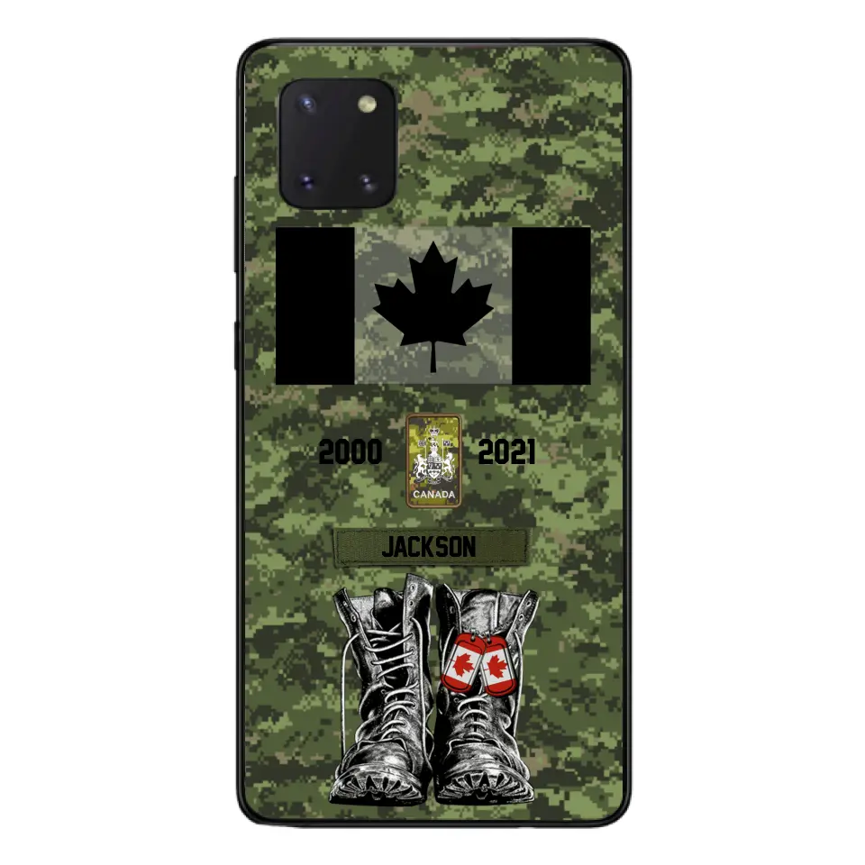 Personalized Canadian Army Camo Phone Case Printed QTDT3003