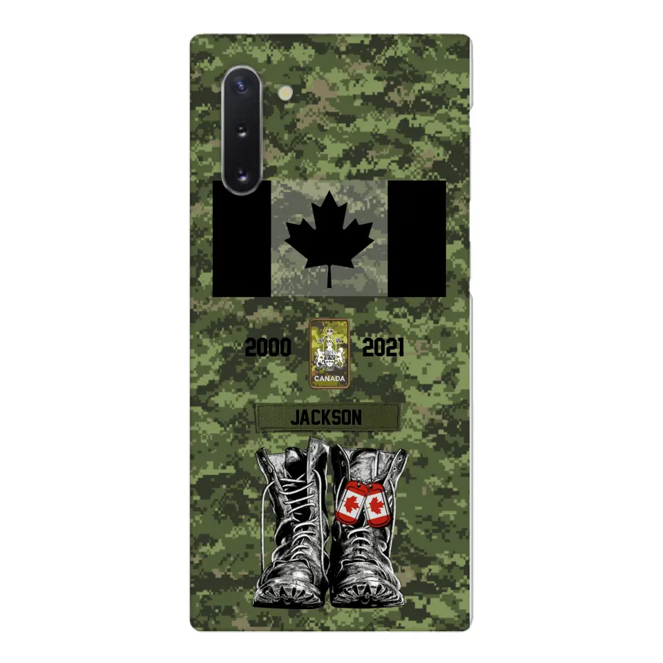 Personalized Canadian Army Camo Phone Case Printed QTDT3003