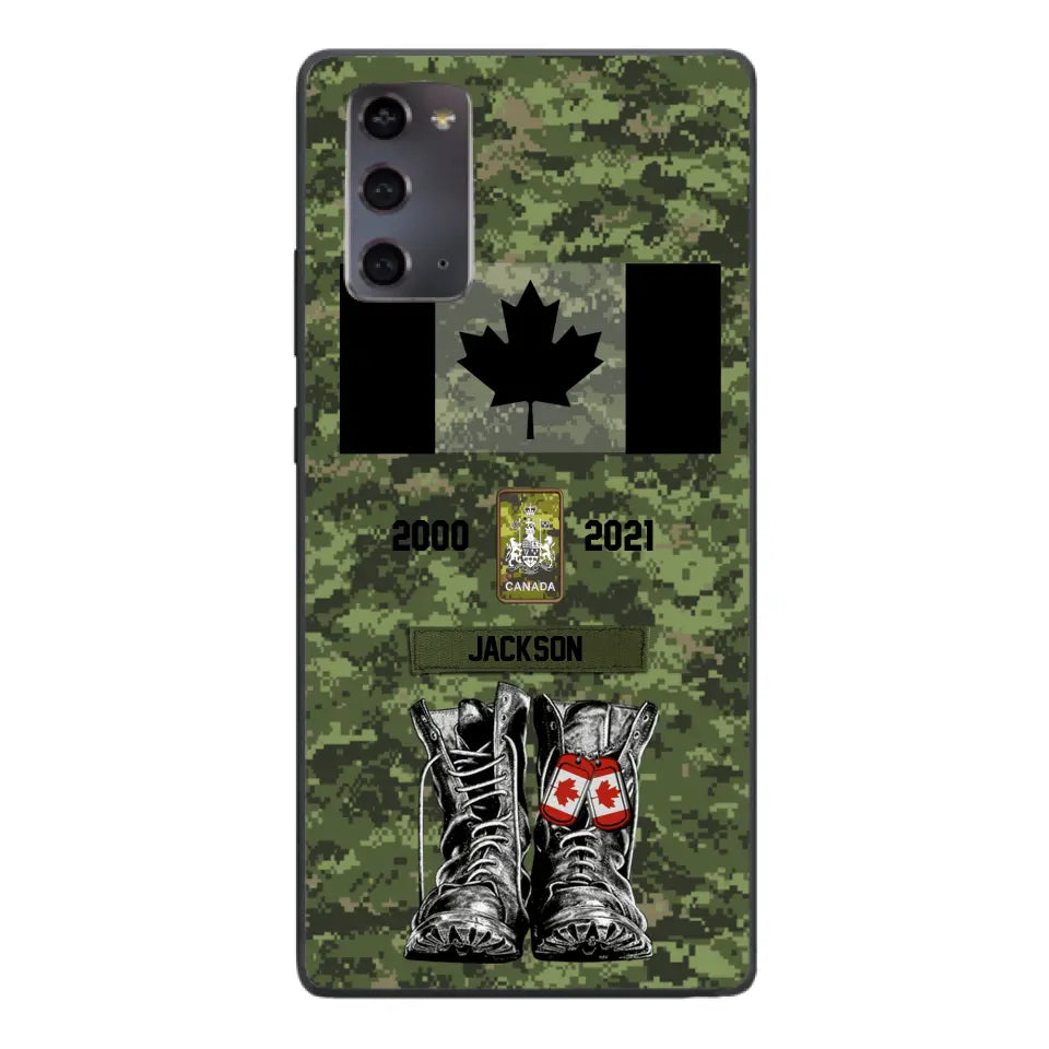 Personalized Canadian Army Camo Phone Case Printed QTDT3003