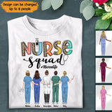 Personalized Nurse Squad Gift For Nurses T-shirt Printed HTHPN2305
