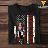 Personalized Horse Lover Riding On Flag Custom Clipart And Name