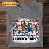 Personalized It's The Guts And It's The Glory A Hundred Stripes A Hundred Stories 3D TShirt Printed HTHTB3105