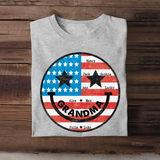 Personalized American Grandma Flag With Kids Name Tshirt Printed QTBQT0506