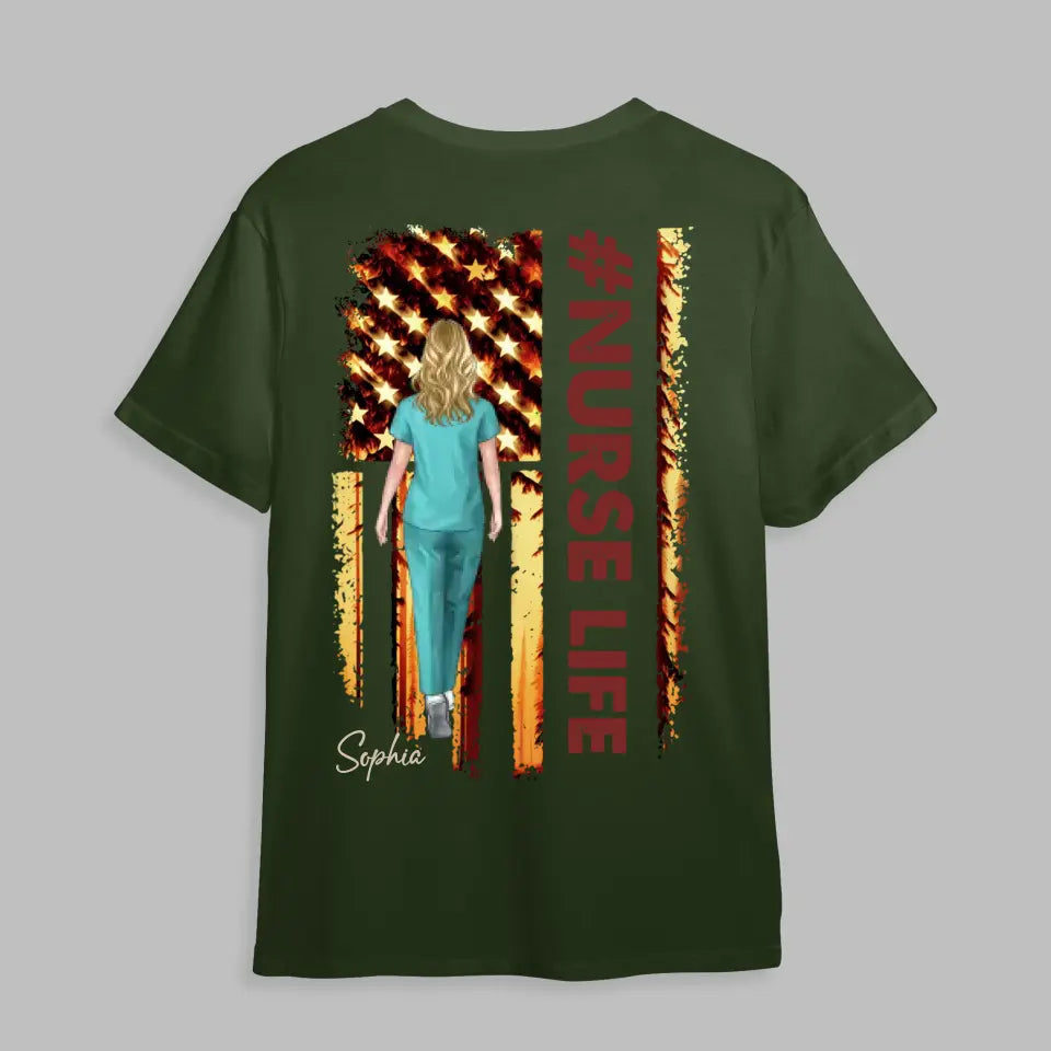 Personalized Nurse Life Gift For Nurses T-shirt Printed MTHPN0206