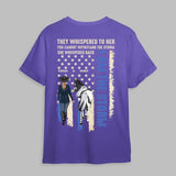 Personalized Flag Horse Girls They Whispered To her You Cannot Withstand The Storm She Whispered Back I Am The Storm HHHQ066