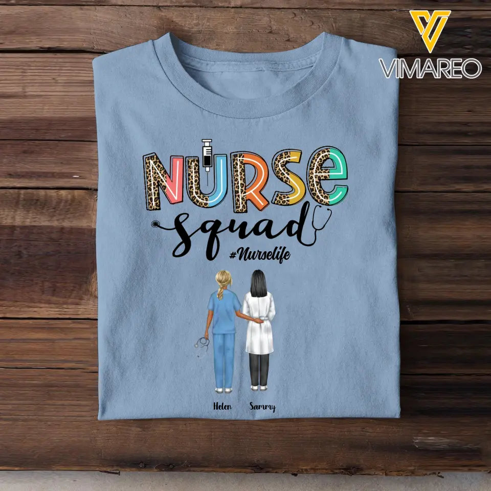 Personalized Nurse Squad Gift For Nurses T-shirt Printed HTHPN2305