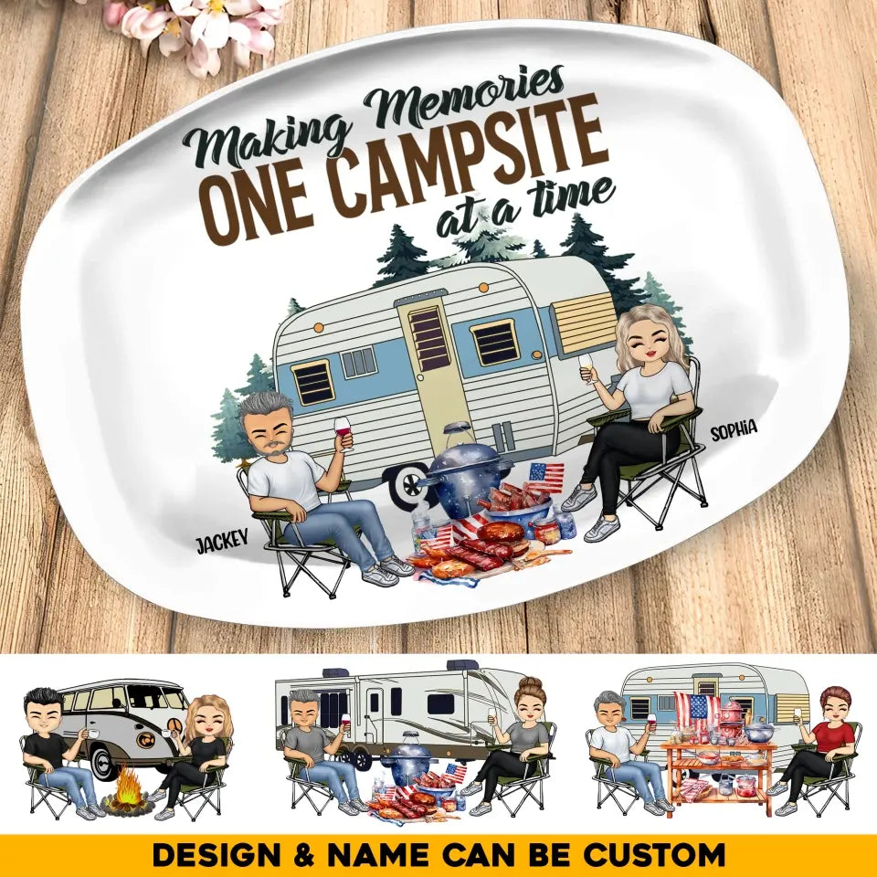 Personalized You & Me We Got This Couple Camping Resin Platter Printed PNHQ0606