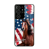 Personalized Upload Your Horse Photo & Name Phonecase Printed MTHPN0706