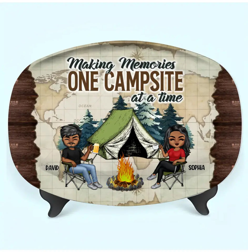 Personalized You & Me We Got This Couple Camping Resin Platter Printed PNHQ0606