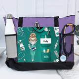 Personalized Nurse with Name Nurse Appreciation Gift Tote Bag Printed HHDT0106
