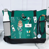 Personalized Nurse with Name Nurse Appreciation Gift Tote Bag Printed HHDT0106