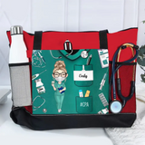 Personalized Nurse with Name Nurse Appreciation Gift Tote Bag Printed HHDT0106