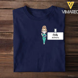 Personalized Nurse Chibi Works Badge With Name And Dept Tshirt