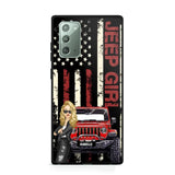Personalized Jeep Girl Flag Phone Case Printed QTDT1206