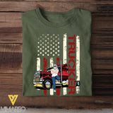 Personalized Trucker Flag Colorful TShirt Printed QTTB1406