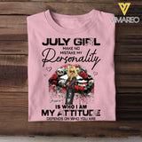 Personalized July Girl Make No Mistake Personality Glitter Sexy Lips Cool Girl Gift For July Girl