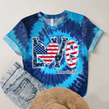 Personalzied Love Auntielife with Kid Names Tie Dye Color 3D TShirt Printed HTHDT1906