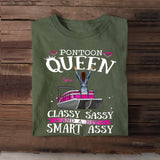 Personalized Pontoon Queen Classy Sassy And A Bit Smart Assy T-shirt Printed HQMTH2206