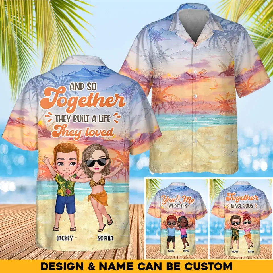 Personalized Husband And Wife Together Since Hawaii Shirt Printed QTHQ3006