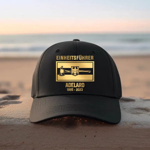Personalized German Flag Firefighter Department Cap Printed 23JUN-HQ29