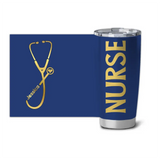 Personalized Nurse Title Gold Colorful Tumbler Printed QTPN0607