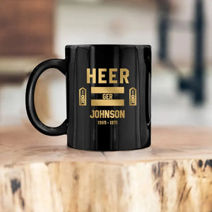 Personalized Germany Veteran/Soldier Rank Camo & Flag Black Mug Printed 23JUL-DT04