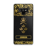 Personalized Canadian Veterans Camo Golden Phone Case QTDT0807