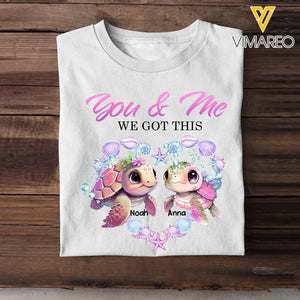 Personalized You & Me We Got This Turtle Couple T-shirt Printed MTKVH0707