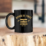 Personalized France Veteran/Soldier Rank Camo & Flag Black Mug Printed 23JUL-DT04