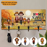 Personalized Home Sweet Home The Smith Family Key Holder Printed PNKVH1207