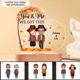 Personalized You & Me We Got This Fall Season Couple LED Night Light Acrylic LED Lamp Printed PNPVD1207