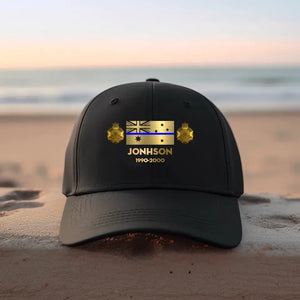 Personalized Australian Law enforcement Blue Thin Line Cap Printed QTKH1407