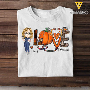 Personalized Love Nurselife Gift For Nurse T-shirt Printed HTHDNL1907