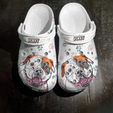Personalized Dog Lovers Paw Colorfull Clog Slipper Shoes Printed 23FEB-HQ13