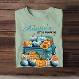 Personalized Fall Season Auntie's Little Pumpkins Car With Kid Names T-shirt Printed 23JUL-KVH10