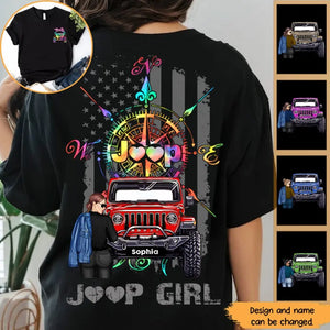 Personalized Jeep Girl Flag T-shirt Printed MTHN2207