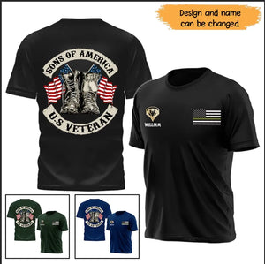 Personalized Sons Of American T-Shirt Printed QTHN267