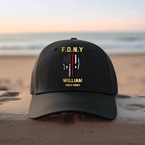 Personalized Skull US Flag Firefighter Department Cap Printed HTHKVH2607