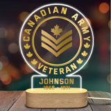 Personalized Canadian LED Night Light Acrylic LED Lamp Printed Jul202312