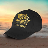 Personalized US Flag Welder with Name Cap Printed 23JUL-KVH27