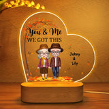 Personalized You & Me We Got This Fall Season Couple LED Night Light Acrylic LED Lamp Printed PNPVD1207