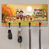 Personalized Home Sweet Home The Smith Family Key Holder Printed PNKVH1207