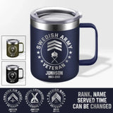 Personalized Swedish Armed Forces With Name And Year Laser Handle Cup Printed 2023138KVH
