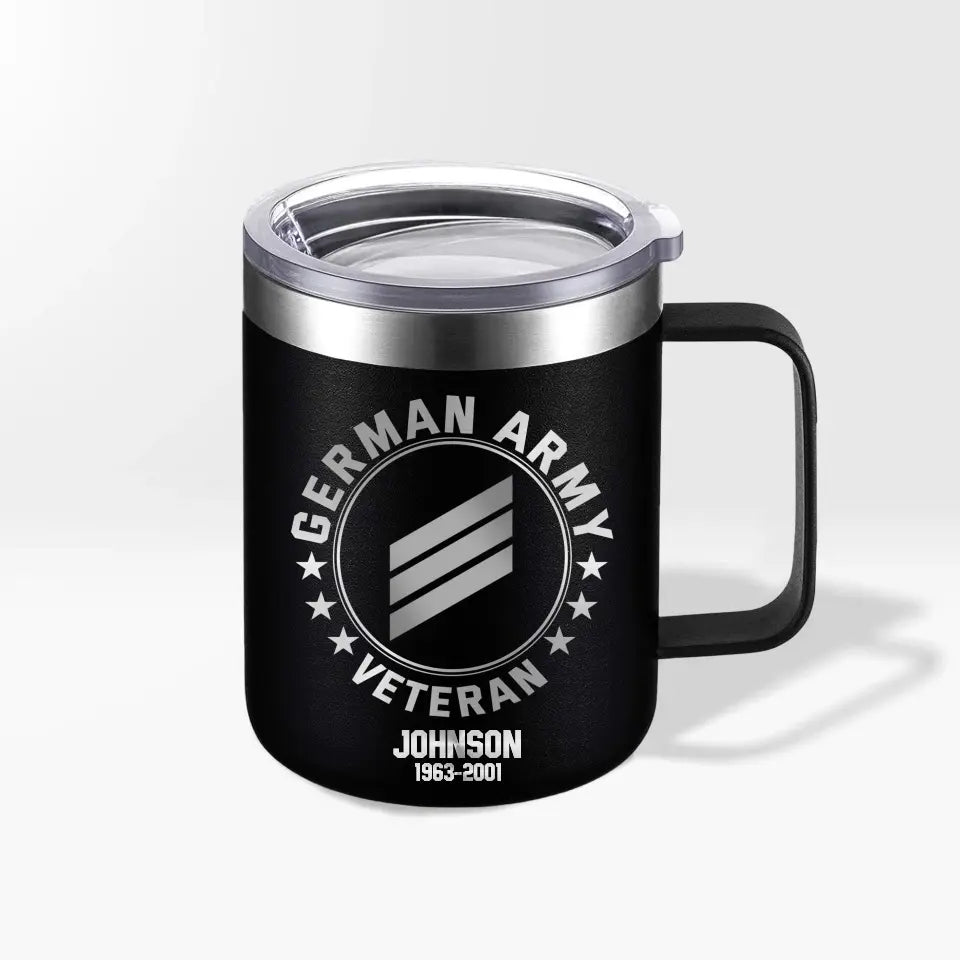 Personalized German Armed Forces With Name And Year Laser Handle Cup Printed 2023138KVH