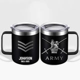 Personalized British Armed Forces With Name And Year Laser Handle Cup Printed 2023183KVH