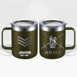 Personalized British Armed Forces With Name And Year Laser Handle Cup Printed 2023183KVH