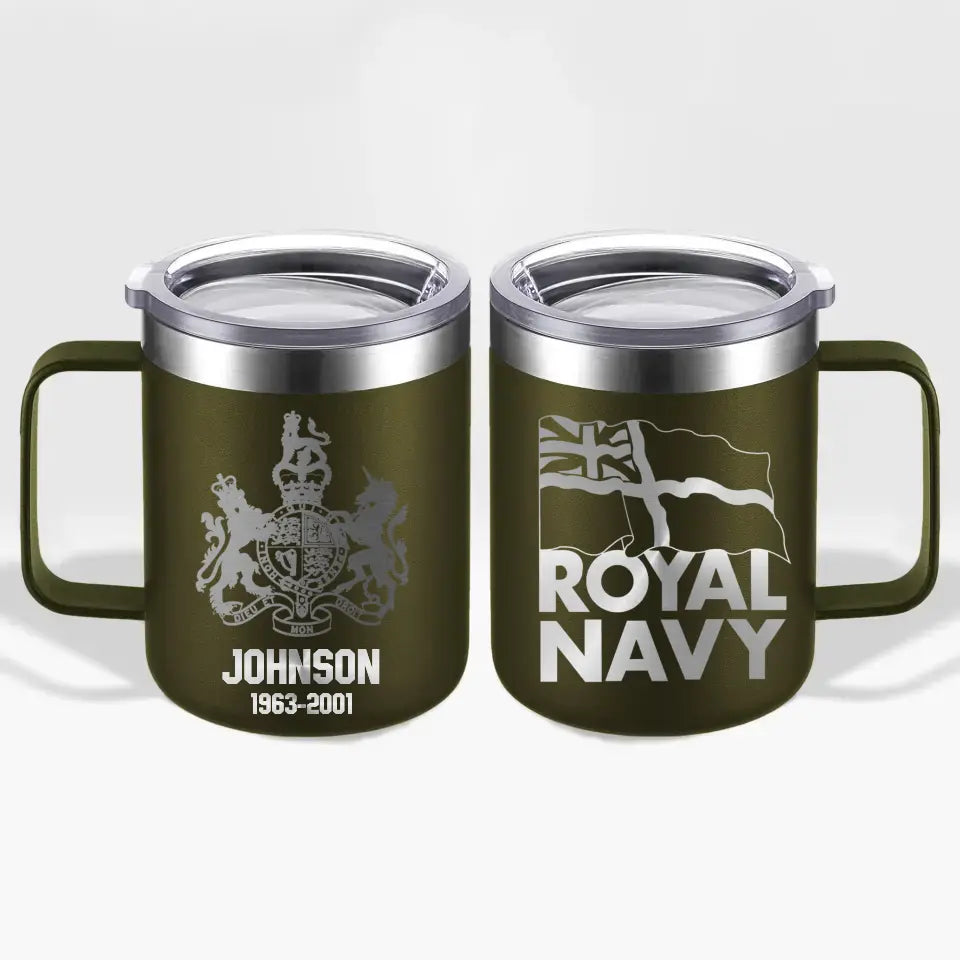 Personalized British Armed Forces With Name And Year Laser Handle Cup Printed 2023183KVH