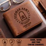 Personalized German Armed Force Leather Wallet QTPD23206