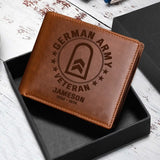 Personalized German Armed Force Leather Wallet QTPD23206